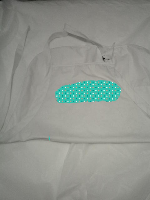 Apron with the food bank logo.